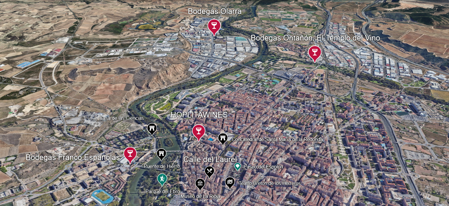 Bodegas y actividades en el centro de Logroño Bodegas y actividades en el centro de Logroño